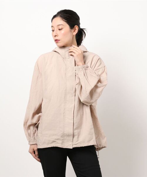 STYLEBLOCK（スタイルブロック）の「シアー素材トレンチ風マウンテンパーカー（マウンテンパーカー・レディース・ダークブルー/オリーブ/ブルー系その他・FREE）」の4枚目の写真