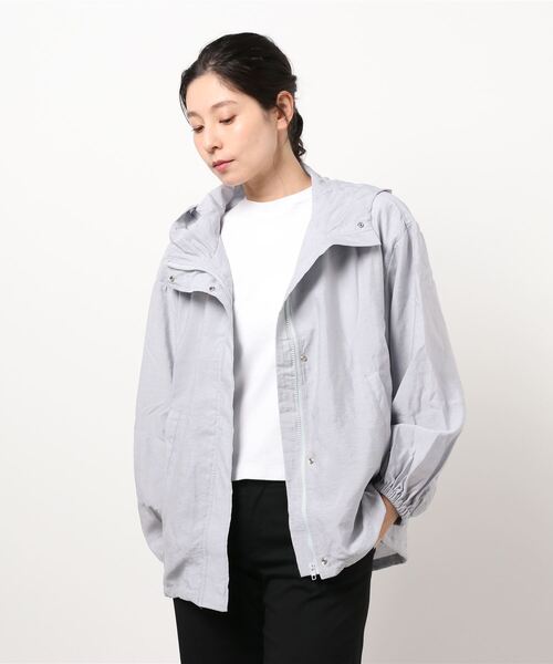 STYLEBLOCK（スタイルブロック）の「シアー素材トレンチ風マウンテンパーカー（マウンテンパーカー・レディース・ダークブルー/オリーブ/ブルー系その他・FREE）」の6枚目の写真