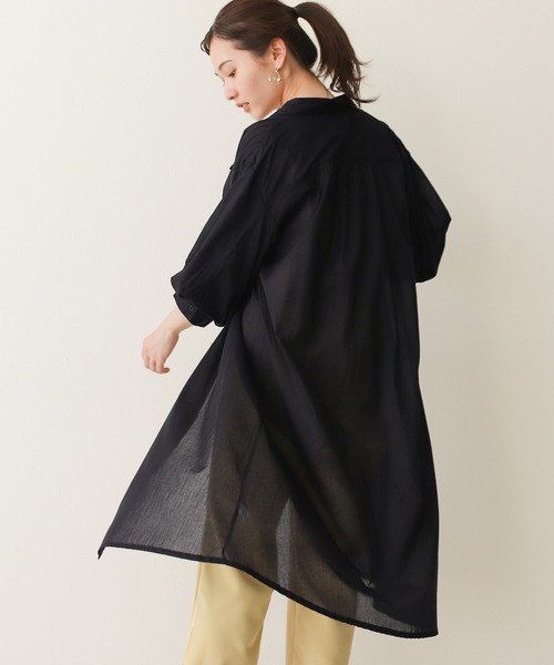 Social GIRL（ソーシャルガール）の「ボリュームスリーブシャツワンピース（シャツワンピース・レディース・ブラック/ベージュ/ブルーグリーン・M）」の18枚目の写真