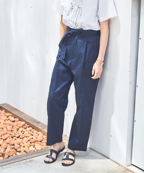qualite（カリテ）の「【WEB・一部店舗限定】パイロットパンツ（その他パンツ・レディース・ベージュ/ネイビー・38/36）」の2枚目の写真