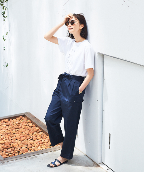 qualite（カリテ）の「【WEB・一部店舗限定】パイロットパンツ（その他パンツ・レディース・ベージュ/ネイビー・38/36）」の3枚目の写真
