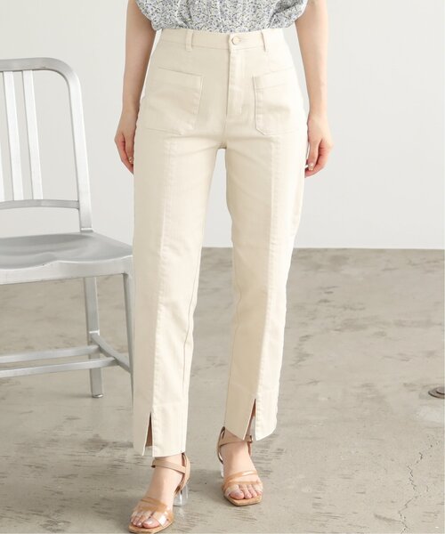 RAY CASSIN（レイカズン）の「フロントポケットリラックスデニムパンツ（その他パンツ・レディース・サックスブルー/ベージュ/ワンウォッシュ・MEDIUM/SMALL）」の2枚目の写真