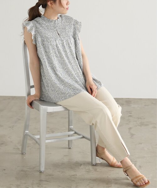 RAY CASSIN（レイカズン）の「フロントポケットリラックスデニムパンツ（その他パンツ・レディース・サックスブルー/ベージュ/ワンウォッシュ・MEDIUM/SMALL）」の9枚目の写真