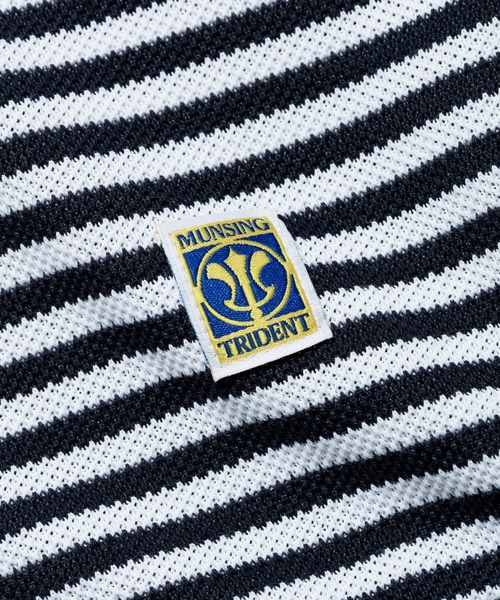 Munsingwear Grand-Slam（マンシングウェア　グランドスラム）の「ビッグ鹿の子クルーネックTシャツ（Tシャツ/カットソー・メンズ・ネイビー×ホワイト/ネイビー/ホワイト・L/M/XL/S）」の15枚目の写真