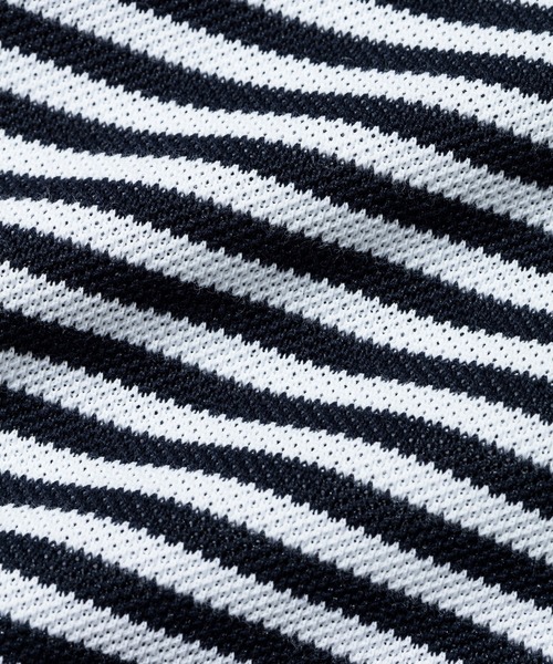 Munsingwear Grand-Slam（マンシングウェア　グランドスラム）の「ビッグ鹿の子クルーネックTシャツ（Tシャツ/カットソー・メンズ・ネイビー×ホワイト/ネイビー/ホワイト・L/M/XL/S）」の16枚目の写真