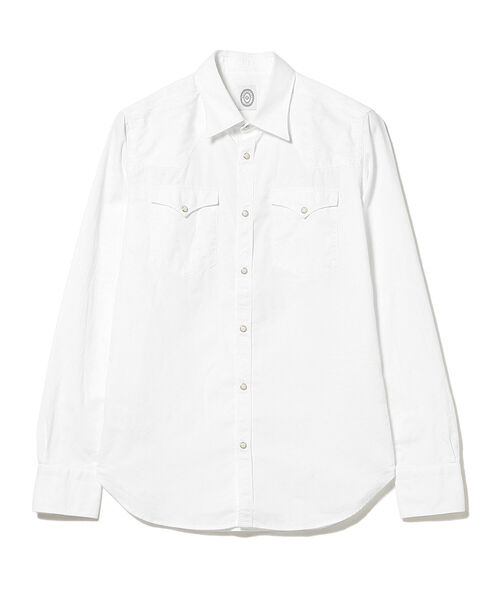 BOLZONELLA（ボルゾネッラ）の「BOLZONELLA / コットンツイル ウエスタンシャツ（シャツ/ブラウス・メンズ・ホワイト・41/38/39/40/37/42）」の6枚目の写真
