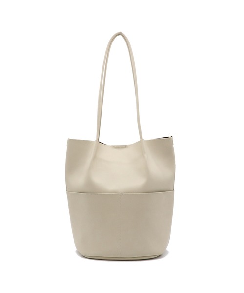 POUTOJOURU（ポートジュール）の「【ポートジュール】PUレザー　サイドポケットトートバッグ　ZOZO限定（ビジネスバッグ・レディース・ブラック/ブラウン/グレー/アイボリー・FREE）」の16枚目の写真