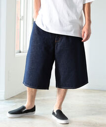 BEAMS | BEAMS / 1プリーツ ワイド デニム ショーツ(その他パンツ)