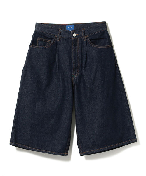 BEAMS（ビームス）の「BEAMS / 1プリーツ ワイド デニム ショーツ（その他パンツ・メンズ・インディゴブルー/ブルー・MEDIUM/X-LARGE/SMALL/LARGE）」の10枚目の写真