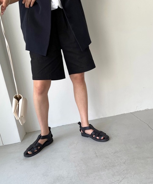 CANAL JEAN（キャナルジーン）の「RED CHOP WORKS(レッドチョップワークス) コットンイージーショートパンツ（その他パンツ・レディース・ブラック/ネイビー/ベージュ・SMALL/MEDIUM/LARGE）」の5枚目の写真