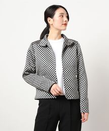agnes b.（アニエスベー）の「CW04 BLOUSON フラッグチェックブルゾン（ブルゾン・レディース）」
