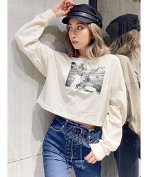 LA it girlショート ロンT