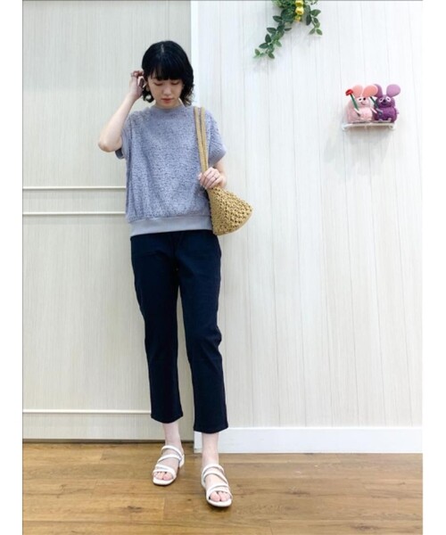 DRESKIP（ドレスキップ）の「◆細ストラップサンダル（サンダル・レディース・オフホワイト/ブラック/ブルー・35/45）」の10枚目の写真