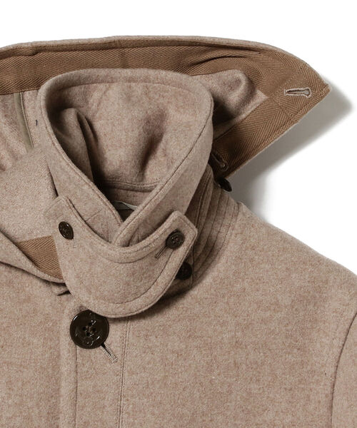 Ray BEAMS（レイビームス）の「ORCIVAL / メルトン フード ジャケット（ピーコート・レディース・ベージュ/ネイビー・1/2）」の4枚目の写真