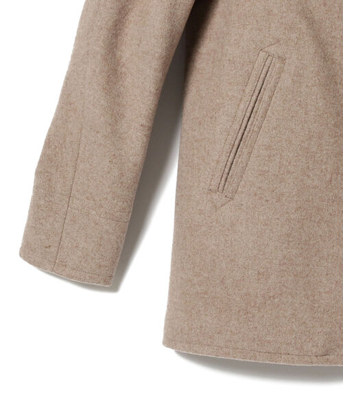 Ray BEAMS（レイビームス）の「ORCIVAL / メルトン フード ジャケット（ピーコート・レディース・ベージュ/ネイビー・1/2）」の11枚目の写真