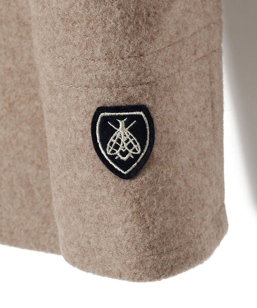 Ray BEAMS（レイビームス）の「ORCIVAL / メルトン フード ジャケット（ピーコート・レディース・ベージュ/ネイビー・1/2）」の13枚目の写真