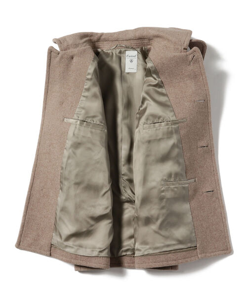 Ray BEAMS（レイビームス）の「ORCIVAL / メルトン フード ジャケット（ピーコート・レディース・ベージュ/ネイビー・1/2）」の20枚目の写真