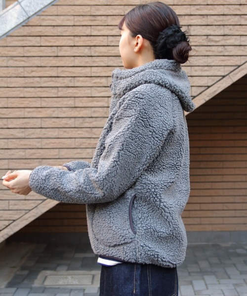 GYMPHLEX/ジムフレックス ボアフーデッドジャケット BOA HOODED JACKET