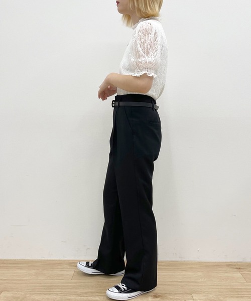 apres jour(アプレジュール)の「センタープレスフレアーパンツ【ZOZOTOWN限定アイテム】(その他パンツ・レディース・モカ/ブラック/ダークブラウン/グリーン系その他/ライトイエロー/ブルー系その他/オレンジ/グリーン系その他3・MEDIUM/SMALL/X-LARGE)」の16枚目の写真