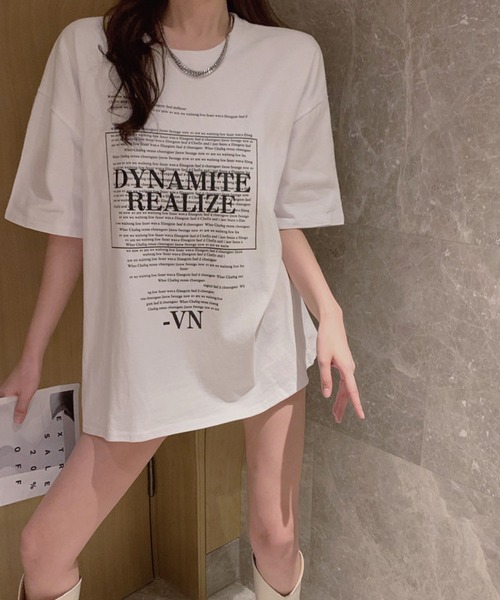 meJane(ミージェーン)の「バックロゴグラフィックTシャツ【ZOZOTOWN限定】(Tシャツ/カットソー・レディース・ホワイト/チャコールグレー・FREE)」の6枚目の写真
