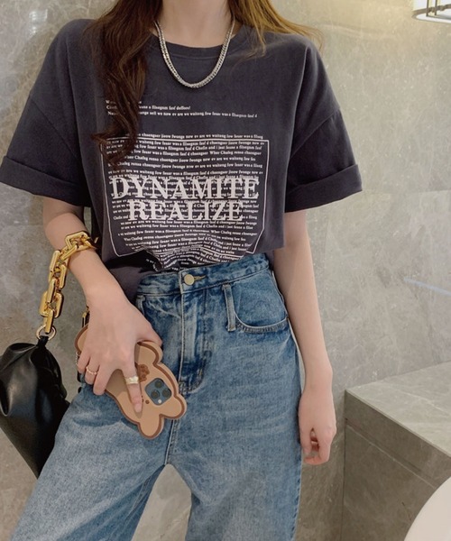 meJane(ミージェーン)の「バックロゴグラフィックTシャツ【ZOZOTOWN限定】(Tシャツ/カットソー・レディース・ホワイト/チャコールグレー・FREE)」の10枚目の写真
