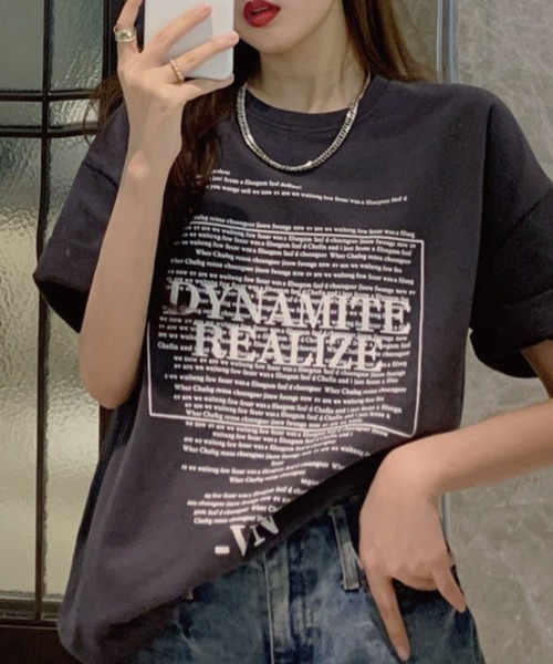 meJane(ミージェーン)の「バックロゴグラフィックTシャツ【ZOZOTOWN限定】(Tシャツ/カットソー・レディース・ホワイト/チャコールグレー・FREE)」の11枚目の写真