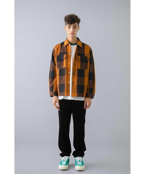 MONKEY TIME(モンキータイム)の「<monkey time> BLOCK CHECK CROPPED CPO/シャツ(シャツ/ブラウス・メンズ・ダークグリーン/ブラウン・XL/M/S/L)」の14枚目の写真