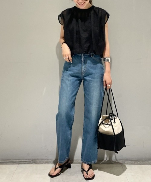 SERGE de bleu（サージ）の「SERGE de bleu / BARRELデニム【洗濯機洗い可】（その他パンツ・レディース・ブルー・23inch/24inch/25inch）」の8枚目の写真