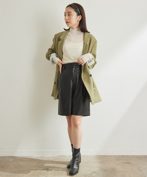 VIS(ビス)の「【キャミ付き】ほどよい透け感アソートインナー(その他トップス・レディース・ベージュ系その他/ブルー系その他/キナリ・FREE)」の4枚目の写真