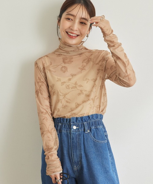 VIS(ビス)の「【キャミ付き】ほどよい透け感アソートインナー(その他トップス・レディース・ベージュ系その他/ブルー系その他/キナリ・FREE)」の18枚目の写真