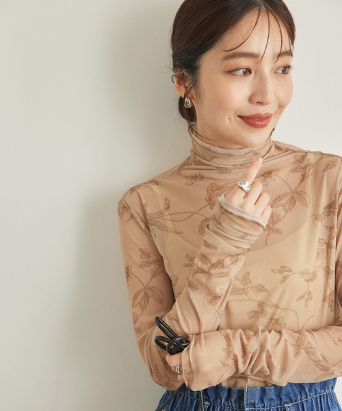 VIS(ビス)の「【キャミ付き】ほどよい透け感アソートインナー(その他トップス・レディース・ベージュ系その他/ブルー系その他/キナリ・FREE)」の16枚目の写真
