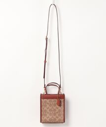 【良品】 COACH コーチ ハンドバッグ キャンバス シグネチャー COACH - コーチ ハンドバッグ キャンバス レザー 革