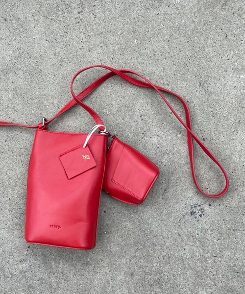 story.（ストーリー）の「【story.(ストーリー)】別注ポシェット（ショルダーバッグ・レディース・グレー/モカ/レッド・FREE）」の3枚目の写真