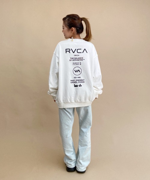 RVCA(ルーカ)の「【ZOZOタウン限定アイテム】RVCA/ルーカ ビッグシルエット バックプリントトレーナー BB044-037(スウェット・レディース・ブラック/ネイビー/ホワイト・M/L)」の10枚目の写真
