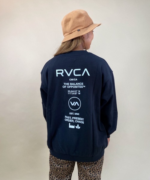 RVCA(ルーカ)の「【ZOZOタウン限定アイテム】RVCA/ルーカ ビッグシルエット バックプリントトレーナー BB044-037(スウェット・レディース・ブラック/ネイビー/ホワイト・M/L)」の12枚目の写真