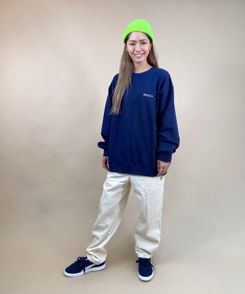 RVCA(ルーカ)の「【ZOZOタウン限定アイテム】RVCA/ルーカ ビッグシルエット バックプリントトレーナー BB044-037(スウェット・レディース・ブラック/ネイビー/ホワイト・M/L)」の18枚目の写真