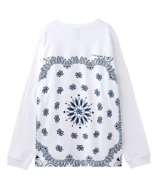 SILAS（サイラス）の「SILAS CONTRAST PRINT LS TEE サイラス コントラスト プリント ロンT（Tシャツ/カットソー・メンズ・ブラック/ホワイト・LARGE/X-LARGE/MEDIUM）」の4枚目の写真