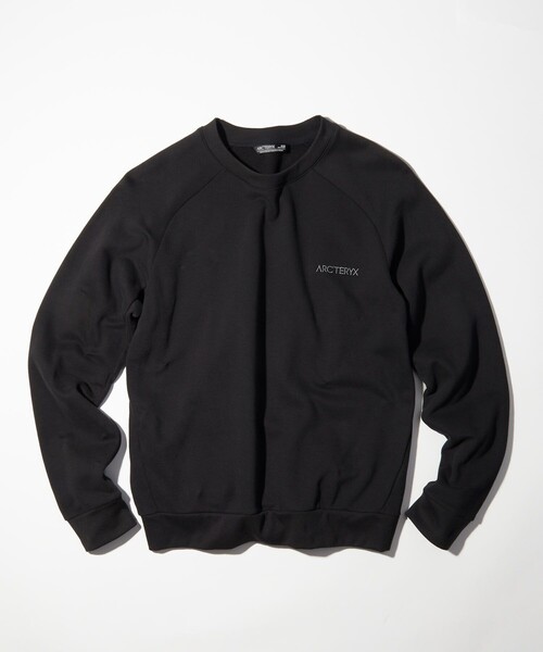 ARC'TERYX(アークテリクス)の「ARC'TERYX/アークテリクス 【販路限定商品】EMBLEM CREWNECK SWEAT SHIRT/エンブレム クルーネック スウェットシャツ(スウェット・メンズ・ブラック/モスグリーン/ネイビー・SMALL/MEDIUM/LARGE/X-LARGE/XX-LARGE)」の6枚目の写真