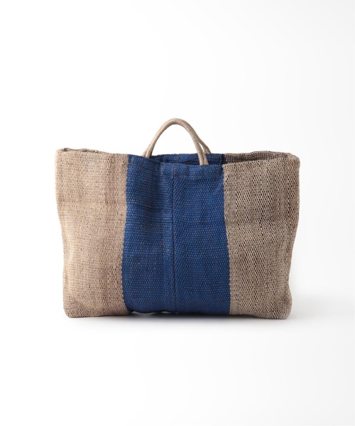 JOURNAL STANDARD LUXE（ジャーナルスタンダード　ラックス）の「【MAISON BENGAL / メゾンベンガル】 LARGE JUTE TOTE（トートバッグ・レディース・チャコールグレー/ブラウン/コバルトブルー・FREE）」の3枚目の写真