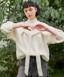 ボリュームスリーブ2wayニット
