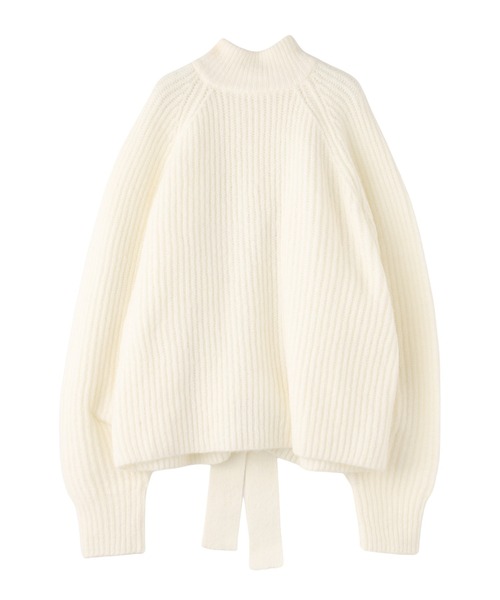 KOH.style（コースタイル）の「ボリュームスリーブ2wayニット（ニット/セーター・レディース・オフホワイト/グリーン/ラベンダー・FREE）」の4枚目の写真