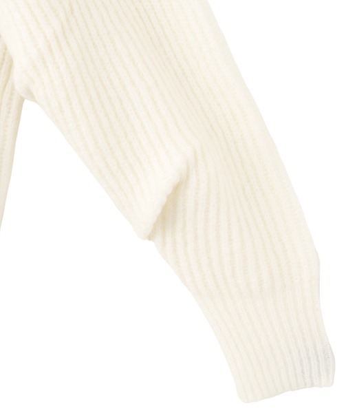 KOH.style（コースタイル）の「ボリュームスリーブ2wayニット（ニット/セーター・レディース・オフホワイト/グリーン/ラベンダー・FREE）」の15枚目の写真