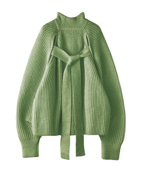 KOH.style（コースタイル）の「ボリュームスリーブ2wayニット（ニット/セーター・レディース・オフホワイト/グリーン/ラベンダー・FREE）」の17枚目の写真