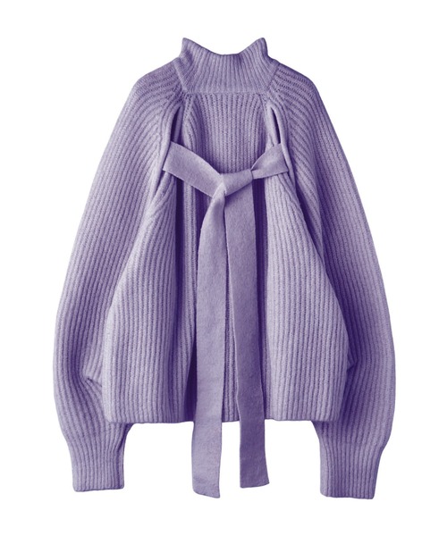 KOH.style（コースタイル）の「ボリュームスリーブ2wayニット（ニット/セーター・レディース・オフホワイト/グリーン/ラベンダー・FREE）」の16枚目の写真