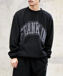 【WEB限定/SHIPS別注】FRANKLIN&MARSHALL: ビッグ アーチ ロゴ プリント スウェット (トレーナー)