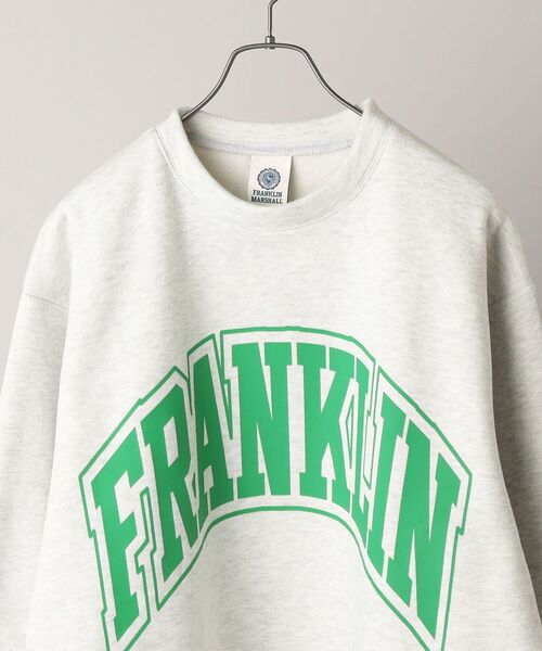 FRANKLIN & MARSHALL（フランクリンマーシャル）の「【WEB限定/SHIPS別注】FRANKLIN&MARSHALL: ビッグ アーチ ロゴ プリント スウェット (トレーナー)（スウェット・メンズ・ライトグレー/ブラック/ブラウン/サックスブルー・SMALL/MEDIUM/LARGE）」の16枚目の写真