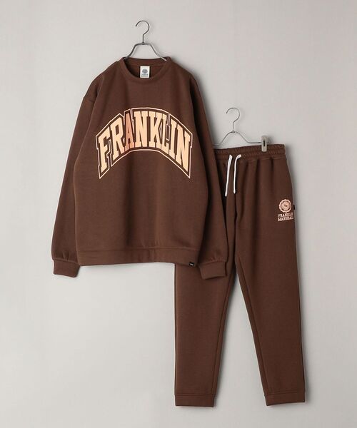 FRANKLIN & MARSHALL（フランクリンマーシャル）の「【WEB限定/SHIPS別注】FRANKLIN&MARSHALL: ビッグ アーチ ロゴ プリント スウェット (トレーナー)（スウェット・メンズ・ライトグレー/ブラック/ブラウン/サックスブルー・SMALL/MEDIUM/LARGE）」の20枚目の写真