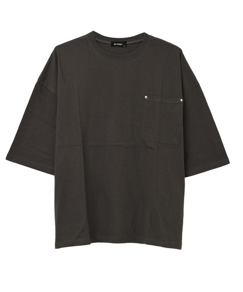 RAT EFFECT(ラットエフェクト)の「ポケット付きスーパービッグハーフスリーブTシャツ(Tシャツ/カットソー・キッズ・グリーン/グレー/チャコールグレー/ブラック/ライトブルー・120/130/140/150/160)」の14枚目の写真
