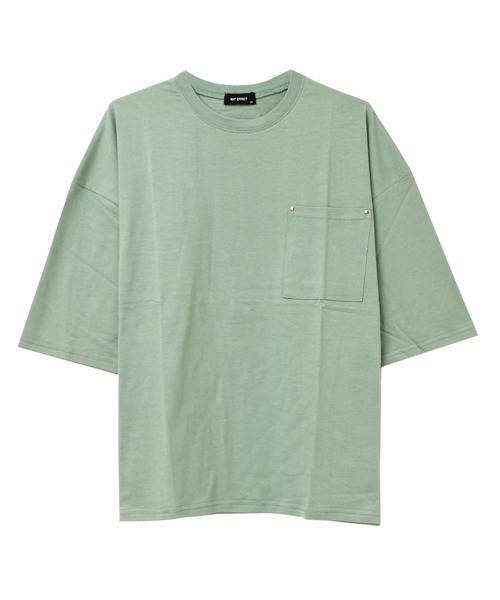 RAT EFFECT(ラットエフェクト)の「ポケット付きスーパービッグハーフスリーブTシャツ(Tシャツ/カットソー・キッズ・グリーン/グレー/チャコールグレー/ブラック/ライトブルー・120/130/140/150/160)」の16枚目の写真