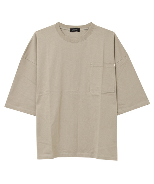 RAT EFFECT(ラットエフェクト)の「ポケット付きスーパービッグハーフスリーブTシャツ(Tシャツ/カットソー・キッズ・グリーン/グレー/チャコールグレー/ブラック/ライトブルー・120/130/140/150/160)」の7枚目の写真